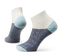 Smartwool Everyday Zero Cushion Merino Wool Cable Ankle Socks for Men and Women, Frostiges Grün, L