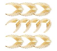 SMASOLO Goldene Engelsflügel Anhänger 10 Paar Metall für Schmuck Basteln Armbänder Ohrringe und Haarschmuck