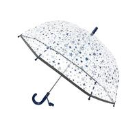 Regenschirm transparent Sterne blau
