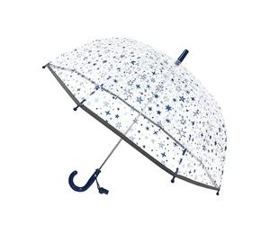 Smati Blue Stars Regenschirm für Kinder, fluoreszierend