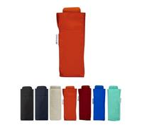 SMATI Mini Kompakt-Faltschirm - Taschengröße 18cm, windstabil, 200g ultraleicht, manuell, Reise-Regenschirm, Gemischter Regenschirm, Farbe ORANGE