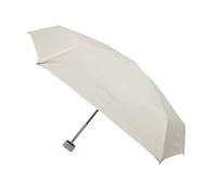 SMATI Mini-Regenschirm/Regenschirm ANTI UV faltbar kompakt - Taschenformat 18 cm, windfest, 200 g ultraleicht, Bedienungsanleitung, Reiseschirm, Farbe IVORY
