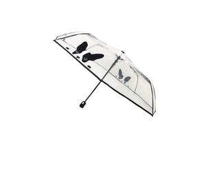 Smati Regenschirm Chien Compact Transparent Dog Schwarz Transparant Black S