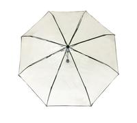 Smati Regenschirm Pliant Compact Transparant Black S
