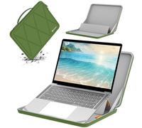 Smatree MS91 Laptop Hartschalenhülle aus EVA mit Standfunktion,kompatibel mit 15,6 Zoll Lenovo IdeaPad Flex 3i Chromebook 2 in 1,für 15,6 Zoll IdeaPad Gaming 3i Gen 6,15,6 Zoll ThinkBook 15p Gen2,Grün