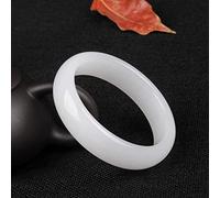 SMDSAZ Natürliche weiße Jade Bangle 68mm Großes Armband for Frauen Schmuck Jades Stein Große Armreifen Armbänder (Gem Color : 67-68mm)