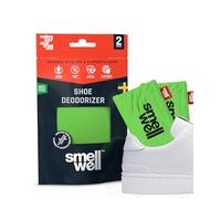 SmellWell Active Schuhdeo - Schuh Geruchsentferner - Schuhdeo gegen Geruch antibakteriell - Bambusaktivkohle Geruchs- & Feuchtigkeitsabsorber für Schuhe & Taschen, Green 1 Paar