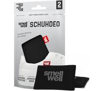 SmellWell Active Schuhdeo - Schuh Geruchsentferner - Schuhdeo gegen Geruch antibakteriell - Bambusaktivkohle Geruchs- & Feuchtigkeitsabsorber für Schuhe & Taschen, Black 1 Paar