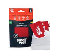 SmellWell Active Schuhdeo - Schuh Geruchsentferner - Schuhdeo gegen Geruch antibakteriell - Bambusaktivkohle Geruchs- & Feuchtigkeitsabsorber für Schuhe & Taschen, Red 1 Paar