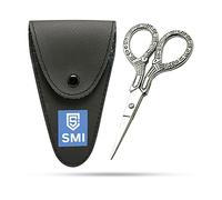 SMI Stickschere 10,5 cm Vintage mit Etui - Handarbeitsschere, Fadenschere, Nähschere, Stoffschere, Applikationsschere, Kleine Schere, Edelstahl, DIY & Patchwork
