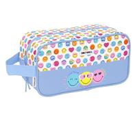 Smiley World Joyful - Mittelgroßer Schuhschrank, Mehrzweck, für Sport, außerschulisch, Fußball, bequem und vielseitig, 29 x 14 x 15 cm, Hellblau/Mehrfarbig, M, Lässig