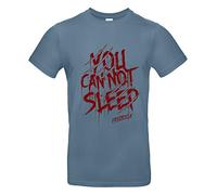 Smilo & Bron Herren T-Shirt mit Motiv Freddy Bedruckt Blau Stone Blue XL