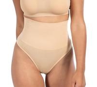 SMILODOX Bauchweg Unterhose Damen Nysa - High Waist String Seamless Tanga, figurformend für Bauch und Hüfte, Bauchkontrolle Unterwäsche Tange Slips