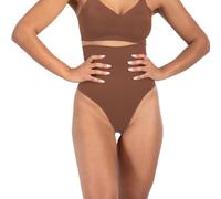 SMILODOX Bauchweg Unterhose Damen Nysa - High Waist String Seamless Tanga, figurformend für Bauch und Hüfte, Bauchkontrolle Unterwäsche Tange Slips