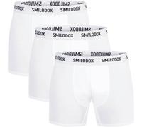 SMILODOX Boxershorts 3er Pack Farry (124380) S Weiß