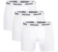 SMILODOX Boxershorts 3er Pack Larry (124886) XL Weiß