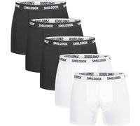 SMILODOX Boxershorts 5er Pack Larry (124887) S Schwarz / Weiß