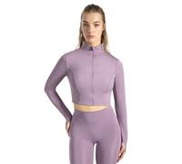SMILODOX Crop Jacke Damen Nilai, figurbetonte Sportjacke mit Stehkragen, Frontzipper & Daumenlöchern, Funktionsjacke, ideal für Alltag, Training, Athleisure, Fitness, Yoga & moderne Activewear
