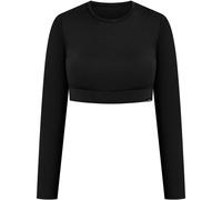SMILODOX Crop Longsleeve Tisha (124733) L Schwarz