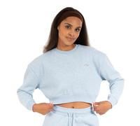 SMILODOX Damen Sweatshirt Amelia, Oversize Crop Pullover, Langarmshirt Mit Rundhalsausschnitt, Sweatjacke Aus Komfortablem Material, Ideal Für Sport & Freizeit