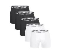 SMILODOX Herren Boxershorts 5er Pack, Unterhosen im Shaped Fit mit normalem Bund, Bequeme Baumwoll Unterwäsche mit elastischem Sitz, atmungsaktiv, Marken Boxershorts