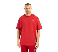 SMILODOX Herren T-Shirt Rayk - Locker geschnittenes Oversize Shirt mit auffälligem Backprint, Logo auf der Brust und bequemem Rundhalsausschnitt für Moderne Streetwear Looks