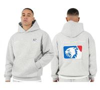 SMILODOX Hoodie Herren Striver, Oversized Kapuzenpullover mit Kängurutasche und Backprint, Pullover mit Rippbündchen, Streetwear, Baggy Fit, Casual Fit, Sportbekleidung für Gym & Freizeit