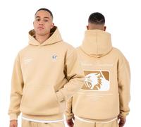 SMILODOX Hoodie Herren Striver, Oversized Kapuzenpullover mit Kängurutasche und Backprint, Pullover mit Rippbündchen, Streetwear, Baggy Fit, Casual Fit, Sportbekleidung für Gym & Freizeit