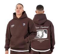 SMILODOX Hoodie Herren Striver, Oversized Kapuzenpullover mit Kängurutasche und Backprint, Pullover mit Rippbündchen, Streetwear, Baggy Fit, Casual Fit, Sportbekleidung für Gym & Freizeit