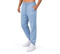 SMILODOX Jogginghose Herren Kayson, Oversize Freizeithose mit Reißverschlusstaschen, weichem, flauschigem und warmem Material, Tunnelzug am Bund, Logo, Sweathose für Sport und Alltag