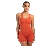 SMILODOX Jumpsuit Damen Aleyna, ärmelloser Einteiler kurz, Overall mit Shaped Fit & Rundhals, atmungsaktiver & elastischer Sportanzug, Ganzkörperanzug ideal für Fitness, Yoga & Freizeit