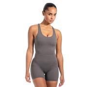 SMILODOX Jumpsuit Damen Aleyna, ärmelloser Einteiler kurz, Overall mit Shaped Fit & Rundhals, atmungsaktiver & elastischer Sportanzug, Ganzkörperanzug ideal für Fitness, Yoga & Freizeit