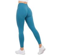 SMILODOX Leggings Damen Amaze Pro mit Scrunch, Butt Lift Sporthose High Waist V-Shape Trainingshose Seamless Blickdicht Yogahose Für Sport Fitness Alltag, Größe:M, Color:Petrol