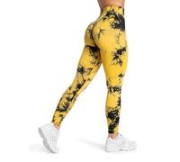 SMILODOX Leggings Damen Becci, Seamless High Waist Sporthose mit Scrunch, Batik-Effekt & Figurformender Kontur, elastisch & Blickdicht, ideal für Gym, Yoga, Training, Workout & Alltag
