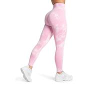 SMILODOX Leggings Damen Becci, Seamless High Waist Sporthose mit Scrunch, Batik-Effekt & Figurformender Kontur, elastisch & Blickdicht, ideal für Gym, Yoga, Training, Workout & Alltag