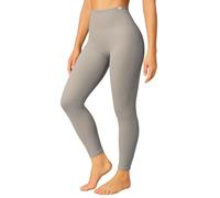 SMILODOX Leggings Damen High Waist Amaze RIPP, Blickdichte Sporthose aus Rippstoff, V-Shape Seamless Scrunch Sport Leggins, Squat-Sicher für Yoga Fitness & Alltag, Größe:XS, Color:Taupe
