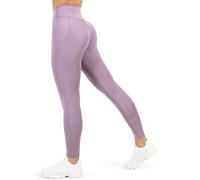 SMILODOX Leggings Damen Kelsy, High Waist Sportleggings mit V-Bund & seitlichen Eingrifftaschen, nahtlos im Schritt, figurformende & elastische Yogahose, ideal für Alltag, Fitness, Freizeit & Training