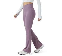 SMILODOX Leggings Damen SoftFeel Leonora, High Waist Schlaghose, Bootcut Yogahose, atmungsaktiv & schnelltrocknend, 4-Wege-Stretch, weiche Oberfläche - ideal für Yoga, Pilates & Stretching