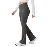 SMILODOX Leggings Damen SoftFeel Leonora, High Waist Schlaghose, Bootcut Yogahose, atmungsaktiv & schnelltrocknend, 4-Wege-Stretch, weiche Oberfläche - ideal für Yoga, Pilates & Stretching