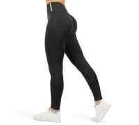 SMILODOX Leggings Damen Sonnia, Stretch Fit mit V-Shape Kontur & Scrunch-Effekt, Figurformender Shaped Fit, Seamless High Waist, mit gesticktem Logo, ideal für Training, Yoga & Alltag