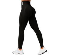 SMILODOX Leggings Damen Sonnia, Stretch Fit mit V-Shape Kontur & Scrunch-Effekt, Figurformender Shaped Fit, Seamless High Waist, mit gesticktem Logo, ideal für Training, Yoga & Alltag