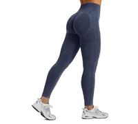 SMILODOX Leggings Damen Yune, Scrunch und Batik Optik mit Seamless Naht und Kontur, Fitness Hose, elastisch, Blickdicht, optimal für Gym, Yoga und Pilates, komfortabel und stylisch