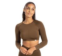 SMILODOX Longsleeve Damen Bethy, Seamless Cropped, elastisch und atmungsaktiv, kurzer Schnitt für Bewegungsfreiheit, Trainingsshirt, strapazierfähig und komfortabel, optimal für Pilates, Yoga und Gym
