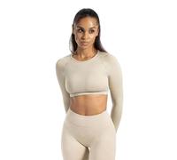 SMILODOX Longsleeve Damen Bethy, Seamless Cropped, elastisch und atmungsaktiv, kurzer Schnitt für Bewegungsfreiheit, Trainingsshirt, strapazierfähig und komfortabel, optimal für Pilates, Yoga und Gym