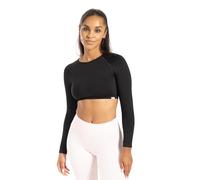 SMILODOX Longsleeve Damen Bethy, Seamless Cropped, elastisch und atmungsaktiv, kurzer Schnitt für Bewegungsfreiheit, Trainingsshirt, strapazierfähig und komfortabel, optimal für Pilates, Yoga und Gym