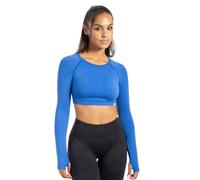 SMILODOX Longsleeve Damen Linnea, Sportshirt mit Rückenausschnitt und Snatched Bund, Funktionsshirt Extra Lange Ärmel mit Daumenloch, Figurbetontes Langarmshirt für Gym, Yoga und Freizeit