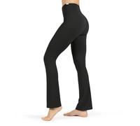 SMILODOX Schlaghose Damen Oriana, figurbetonte Leggings mit ausgestelltem Bein, hoher Bund für sicheren Halt, maximale Bewegungsfreiheit, ideale Yoga Hose für Training Alltag und Freizeit