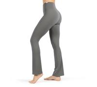 SMILODOX Schlaghose Damen Oriana, figurbetonte Leggings mit ausgestelltem Bein, hoher Bund für sicheren Halt, maximale Bewegungsfreiheit, ideale Yoga Hose für Training Alltag und Freizeit