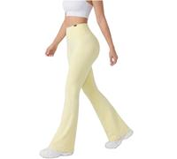 SMILODOX Schlaghose Leggings Damen Loreen, Flared Seamless Sportleggings, Slim Fit Booty Yogahose, Sporthose Blickdicht, Elastische Fitnessleggings für Workout, Gym, Yoga & Alltag