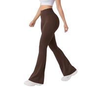 SMILODOX Schlaghose Leggings Damen Loreen, Flared Seamless Sportleggings, Slim Fit Booty Yogahose, Sporthose Blickdicht, Elastische Fitnessleggings für Workout, Gym, Yoga & Alltag